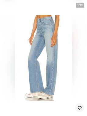grlfrnd the Brooklyn jeans miracle mile wash sz 25 high rise straight